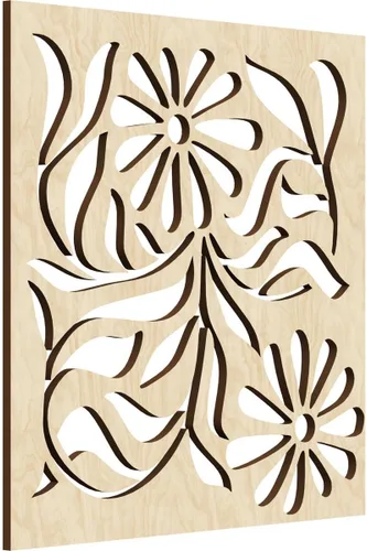 Miniatura 50 de Barryton - Paneles decorativos de madera con calado, extra pequeños, 7 3/8 pulgadas de ancho x 7 3/8 pulgadas de alto x 1/4 pulgadas de alto, roble