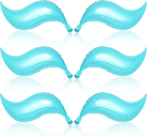 KatchOn Globo azul con cola de sirena de 25 pulgadas, paquete de 6, globos para guirnalda de sirena, globo de aluminio para decoraciones de