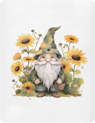 Fitted Crib Sheets Gnome Sunflowers Mini Crib Sheets for Boy & Girl Toddler Mattress Sheets Playard Sheet 21216174