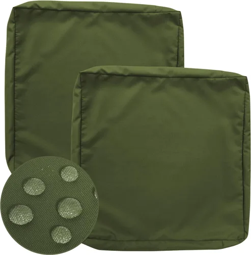 Miniatura 9 de GUEGLSA Fundas de cojín de repuesto para exteriores de 24x24x5 pulgadas, fundas impermeables para asientos de patio, fundas para cojines de silla