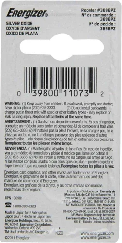 Miniatura 3 de Energizer 389 Button Cell Silver Oxide SR1130W - Batería de reloj (5 unidades)