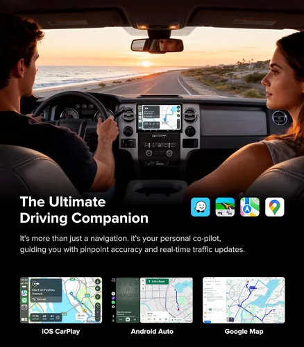 Miniatura 5 de Radio de coche de 11.5 pulgadas para Ford F150 Stereo 2009-2012 con CarPlay inalámbrico y Android Auto/Android 13/5G WiFi/pantalla táctil/FM/AM/4GB