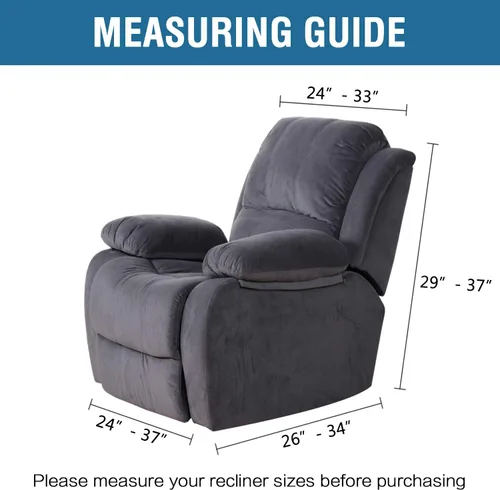 Miniatura 6 de H.VERSAILTEX Funda reclinable superelástica Fundas reclinables para sofá Funda reclinable para silla Forma ajustada Fundas antideslizantes