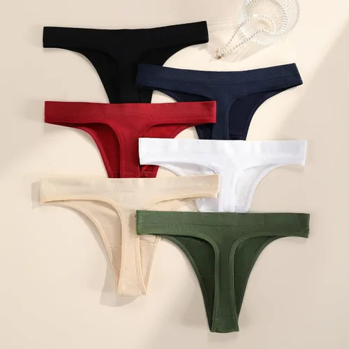 Miniatura 6 de SHARICCA - Tangas sin costuras para mujer, sexy, transpirables, sin rastros, ropa interior, mujer, paquete múltiple