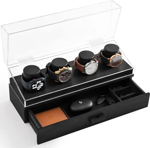 Estuche de exhibición para reloj organizador de relojes para hombre caja de reloj para hombre caja de reloj de madera para hombre caja de reloj para