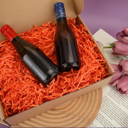 Miniatura 6 de TCAIRG - Papel de 8 onzas de papel de corte arrugado naranja para cestas de regalo, relleno de cajas de regalo, boda, cumpleaños, Navidad, Pascua