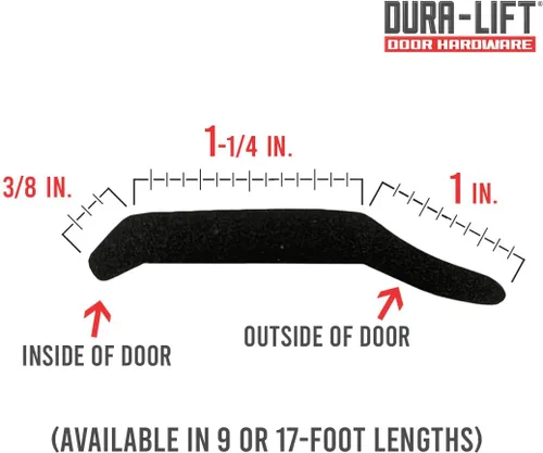 Miniatura 3 de DURA-LIFT Sello inferior de espuma para puerta de cochera para puertas de 16' de ancho