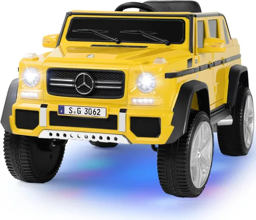 Miniatura 10 de JOYLDIAS - Autos de paseo para niños, con licencia Mercedes-Benz Maybach G650S, 12V7AH, auto eléctrico de juguete alimentado por batería para niños