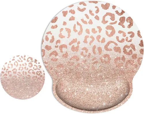Miniatura 8 de ITNRSIIET Alfombrilla ergonómica para ratón con soporte para muñeca, reposamuñecas, superficie lisa, base de goma antideslizante, suministros