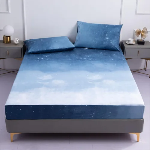 Miniatura 8 de Sábana bajera y funda de almohada, protector de colchón impermeable, funda de colchón suave y transpirable con bolsillo profundo para colchón de 6 a