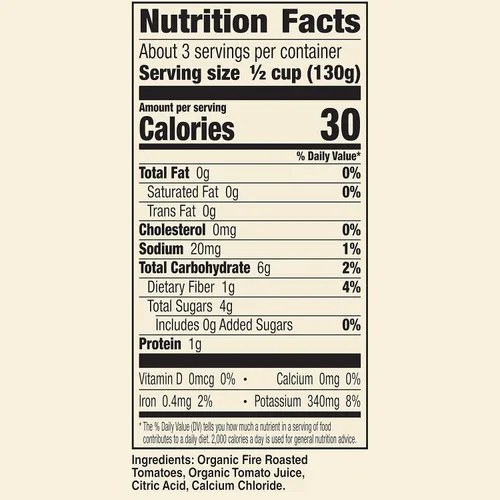 Miniatura 7 de Muir Glen Tomates enlatados orgánicos tostados al fuego en cubitos, sin sal añadida, 14.5 oz.