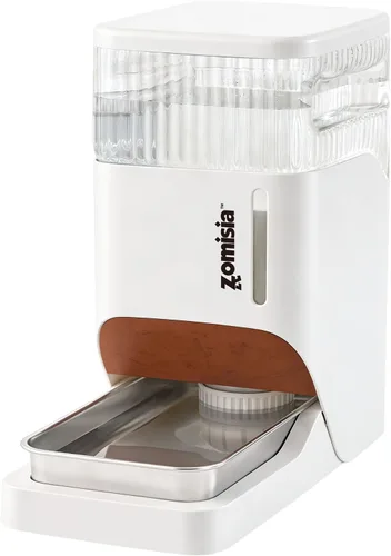 ZOMISIA Dispensador Automático de Agua para Perros 8L con Tazón de Acero Inoxidable, Tazón de Agua de Gran Capacidad por Gravedad para Perros,
