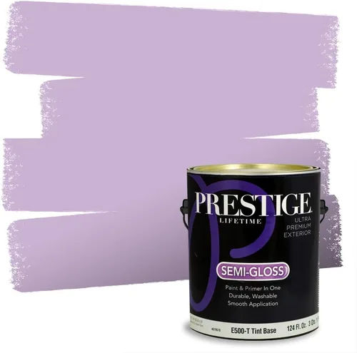 Miniatura 66 de PRESTIGE Pinturas de pintura interior e imprimación en uno, 1 galón, plano, combinación comparable de Sherwin Williams* Kimono Violet*