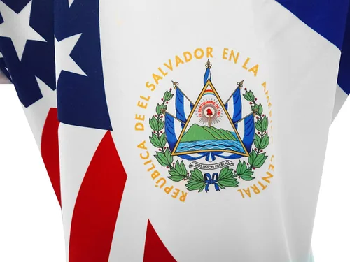 Miniatura 5 de El Salvador y Estados Unidos Jersey Arza Diseño para Mujer_Cuello en V_100% Poliéster_Nuevo