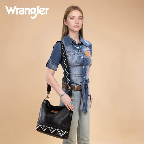 Miniatura 19 de Wrangler Hobo - Bolsas para mujer de cuero vegano con asa superior, bolsos de hombro y bolsos