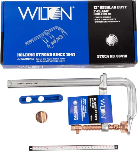Miniatura 2 de Wilton Spark-Duty Abrazadera F de servicio regular, apertura máxima de 12 pulgadas, garganta de 5-1/2 pulgadas (modelo 2400S-12C)