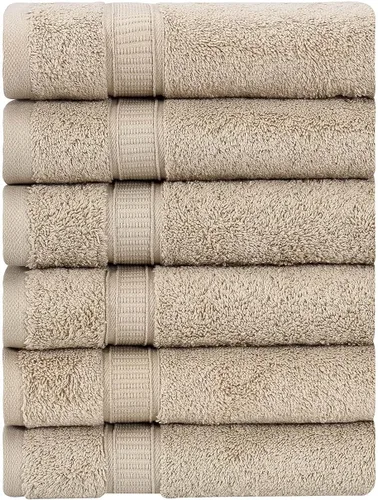 Miniatura 126 de LA HAMMAM - Paquete de 6 toallas de mano de 16 x 28 pulgadas de algodón turco para baño, cara, hotel, gimnasio y spa Extra suave al tacto, secado