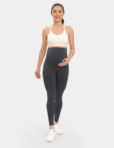 Miniatura 6 de Buttergene Women's Maternity Leggings Over The Belly Maternity Yoga Pants Workout Pregnancy Leggings