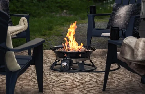 Miniatura 3 de Outland Living Chimenea portátil de propano, 21 pulgadas, 58,000 BTU con cubierta de chimenea y kit de transporte, fogata de gas sin humo Perfecta
