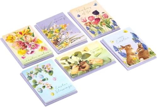 Miniatura 3 de Hallmark Surtido de tarjetas de Pascua vintage, Marjorlein Bastin (36 tarjetas de primavera con sobres)