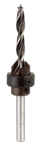 Miniatura 2 de kwb Broca espiral de madera de 9.8 ft m con avellanador y tope de profundidad, acero ajustable del CV