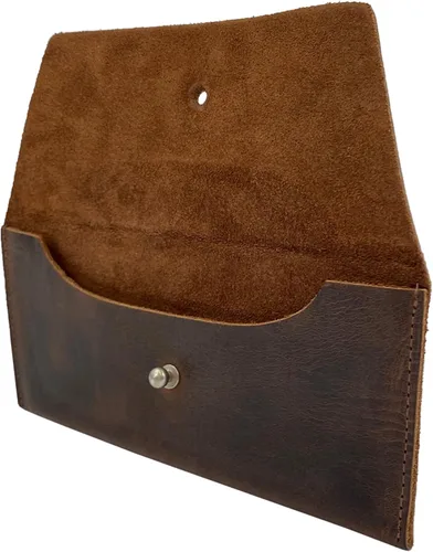 Miniatura 4 de Hide & Drink, Bolsa larga de utilidad hecha a mano de cuero de grano completo, elegante cartera para llevar y almacenar efectivo, monedas, tarjetas