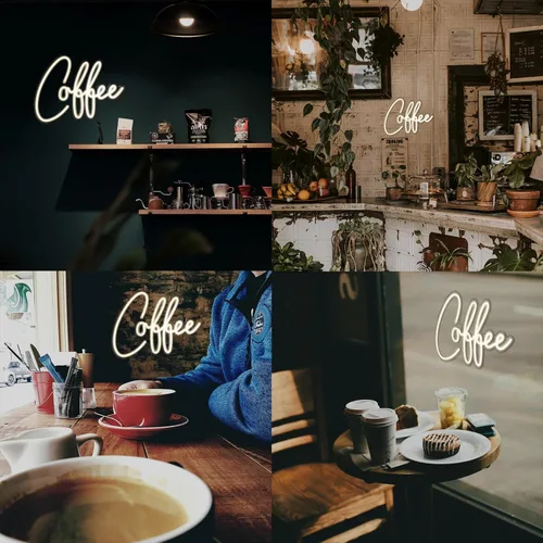 Miniatura 5 de Ineonlife Letrero de neón para barra de café, accesorios iluminados para decoración de pared, letrero LED moderno para cafetería, pequeña estación