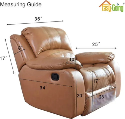 Miniatura 7 de Easy-Going - Funda reversible para sofá reclinable extragrande, protector resistente al agua, correas elásticas, para mascotas