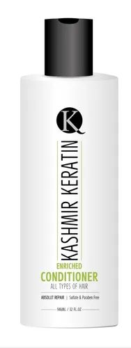 Kashmir Keratin Acondicionador enriquecido sin sulfato hidratante sin parabenos para todo tipo de cabello y cabello seco dañado NUEVA PRESENTACIÓN