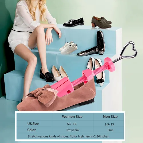 Miniatura 4 de Ensanchador de zapatos para mujeres y hombres, pies anchos, ajustable en 4 direcciones, ampliador de zapatos