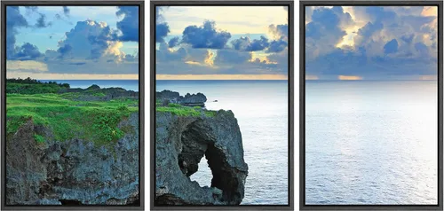 Miniatura 23 de wall26 Lienzo enmarcado para pared, juego de arte debajo de los tallos de bambú verde, naturaleza, desierto, fotografía, realismo, contemporáneo