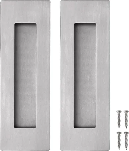 Miniatura 9 de CozyTower Tiradores empotrados de 4.72 pulgadas para puerta de armario, armario de cocina, manija de puerta corrediza pequeña, herrajes Acero