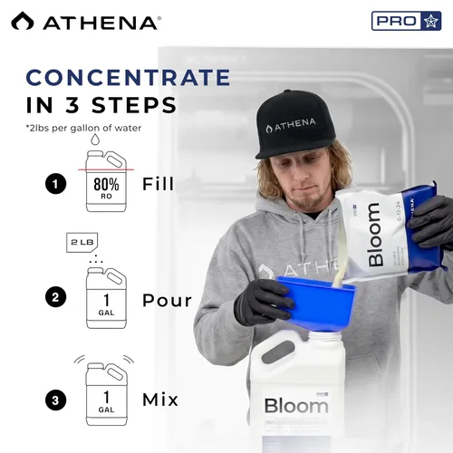 Miniatura 4 de Athena Pro Grow Fertilizante hidropónico soluble en seco para el crecimiento vegetativo Alimento vegetal con NPK 2-8-20 Nutrientes de grado