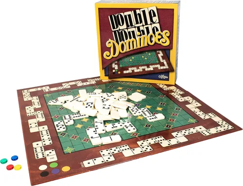 Calliope Juegos de dominó dobles dobles - Juego de mesa de dominó de tren mexicano con un giro - Juego familiar para noche de juegos -2-4 jugadores