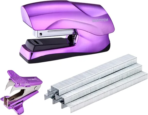 Miniatura 13 de Bostitch Office - Engrapadora de servicio pesado de 40 hojas con 1250 grapas y removedor de grapas, tamaño de engrapadora pequeña, cabe en la palma