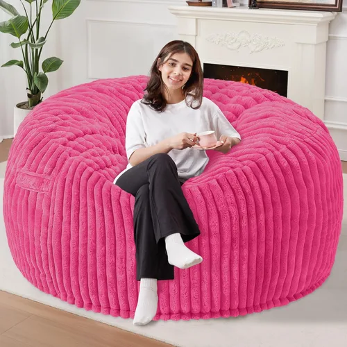 Miniatura 14 de Homguava Puf de 3 pies, puf grande de 3 pies, puf grande de 3 pies, puf grande para adultos con relleno de espuma viscoelástica, cómodos puf suave