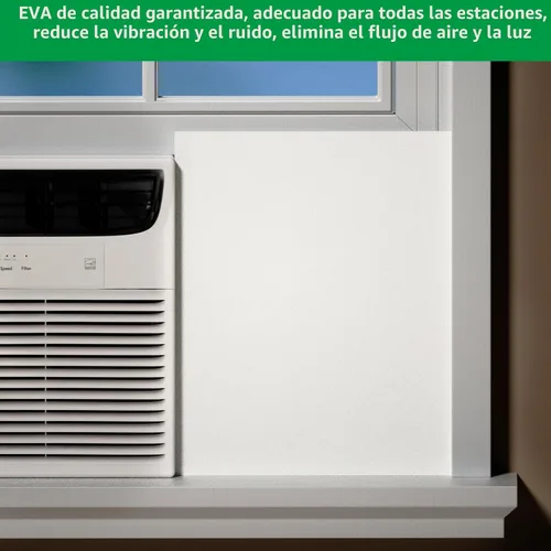 Miniatura 2 de Panel lateral aislado para aire acondicionado de ventana, aislamiento térmico y corrientes de aire de invierno WinterSummer, material de espuma