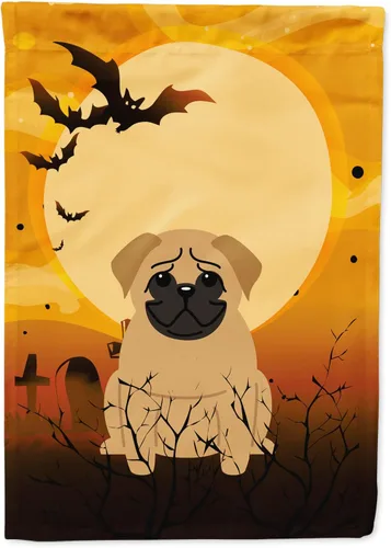 Miniatura 42 de Caroline's Treasures BB4307GF - Bandera de Halloween Airedale para jardín, bandera decorativa para patio exterior, obras de arte de patio, macizos