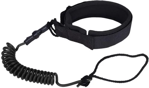 Miniatura 4 de Surfing Leg Leash,Stand Up Paddle Board Coiled Spring Leg Foot Rope Surfing Leash for Surfboard (black)