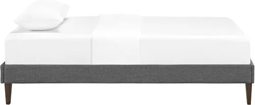 Miniatura 6 de Modway Sharon - Marco de cama de tela con patas cuadradas cónicas, color azul