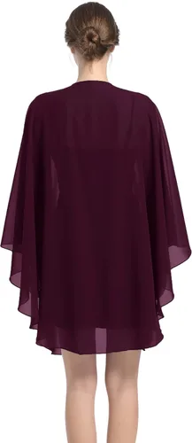 Miniatura 4 de Baoqiya Chales y envolturas de gasa para fiesta de boda, bufanda para mujer, vestido de noche nupcial en vestidos de ocasiones especiales