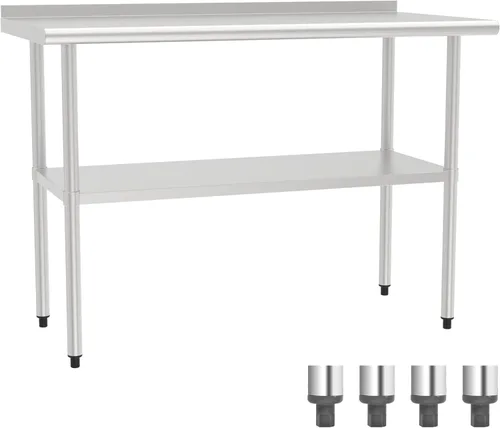Miniatura 10 de Mesa de acero inoxidable (mesa de tablero+patas ajustables, 24 x 30 pulgadas)