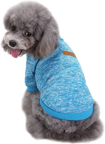 Miniatura 10 de Jecikelon Ropa para Perros Suéter para Perros Ropa Suave para Cachorros Ropa de Invierno Suéteres para Cachorros Atuendo Cálido para Perros Pequeños