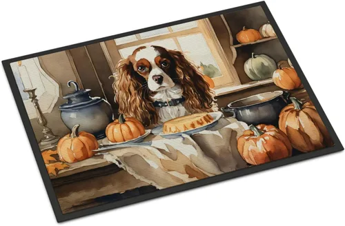 Miniatura 64 de Caroline's Treasures DAC1720MAT Affenpinscher - Tapete de otoño para cocina, con calabazas, 18 x 27 pulgadas, tapete para puerta delantera