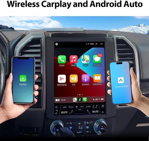 Miniatura 4 de SEICANE Actualización de radio para Ford F150 2015-2020, pantalla táctil de 12.1 pulgadas Android estéreo, compatible con Carplay GPS WiFi Android