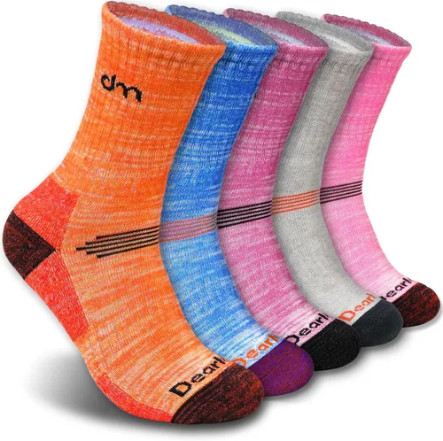 Miniatura 9 de DEARMY Calcetines deportivos de senderismo para mujereshombres, los mejores regaloscalcetines deportivos acolchados que absorben la humedad (5 pares)