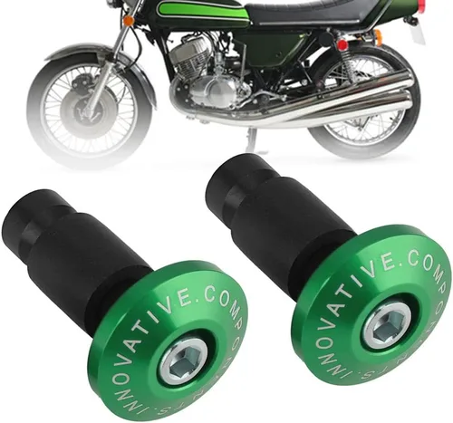 Miniatura 2 de Tapón para manillar, 0.866 in, 7/8 pulgadas, goma para manillar de motocicleta, tapas deslizantes para carreras ATV Offroad (negro)