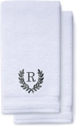 Miniatura 102 de Toallas de mano decorativas y con monograma para baño, cocina, maquillaje Regalo personalizado para boda-nupcial Toalla turca de lujo