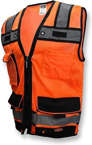 Miniatura 2 de Radians SV65-2ZOM-M Chaleco de seguridad industrial, naranja, mediano, grande