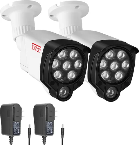 Tonton Paquete de 2 iluminadores LED IR gran angular, 8 LED de 90 grados, 100 pies, luz de inundación infrarroja infrarroja, compatible con cámaras